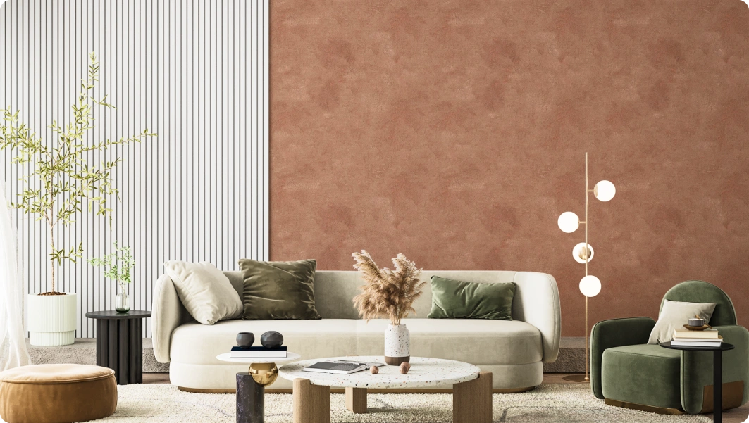 Red wallpaper with brush texture by Energy Collection